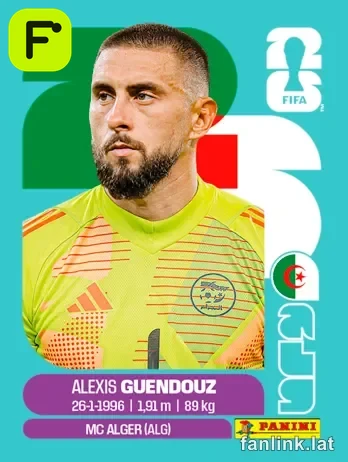 Alexis Guendouz #ALG2 — Lámina Panini FIFA World Cup 2026