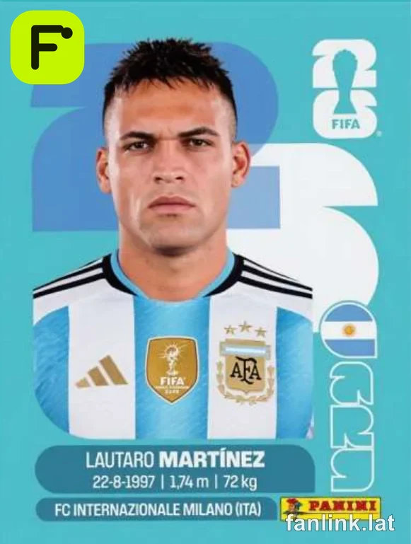 Lautaro Martinez #ARG18 — Lámina Panini FIFA World Cup 2026