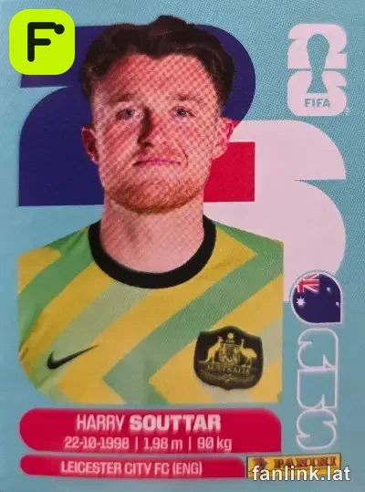 Harry Souttar #AUS4 — Lámina Panini FIFA World Cup 2026