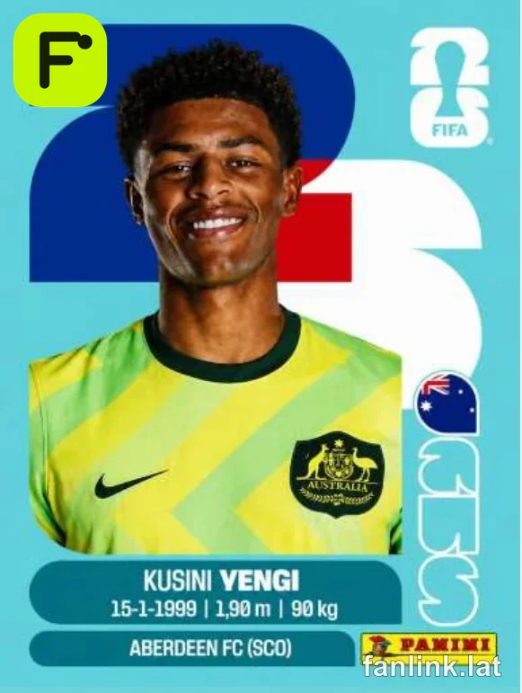 Kusini Vengi #AUS18 — Lámina Panini FIFA World Cup 2026
