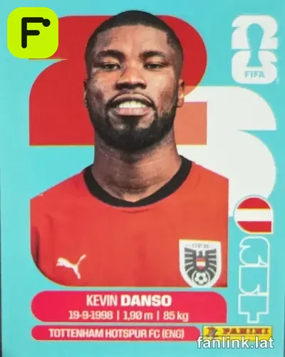 Kevin Danso #AUT5 — Lámina Panini FIFA World Cup 2026