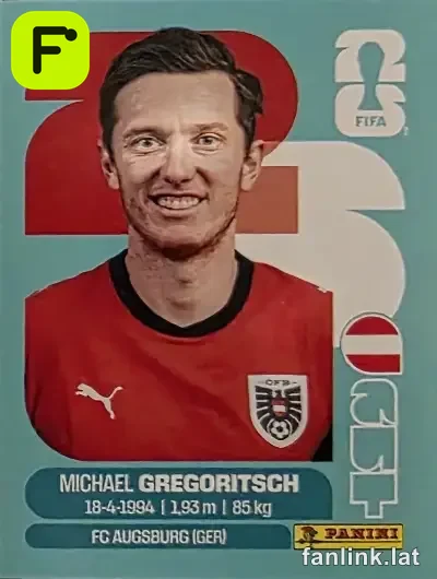 Michael Gregoritsch #AUT19 — Lámina Panini FIFA World Cup 2026