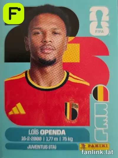 Loïs Openda #BEL19 — Lámina Panini FIFA World Cup 2026