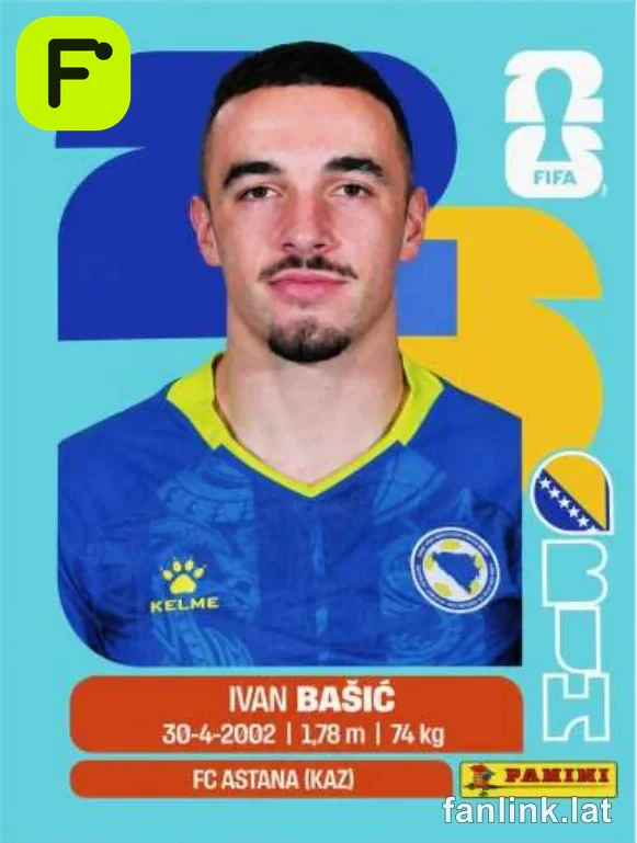 Ivan Basic #BIH12 — Lámina Panini FIFA World Cup 2026
