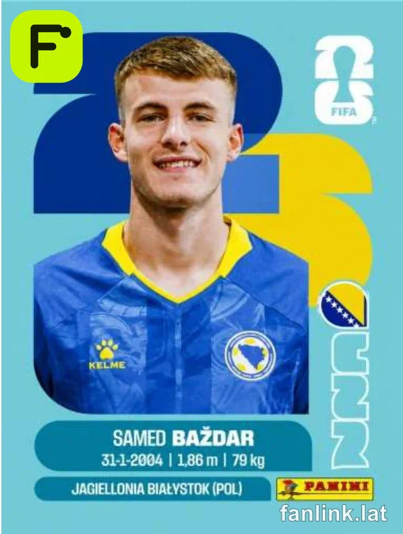 Samed Bazdar #BIH19 — Lámina Panini FIFA World Cup 2026
