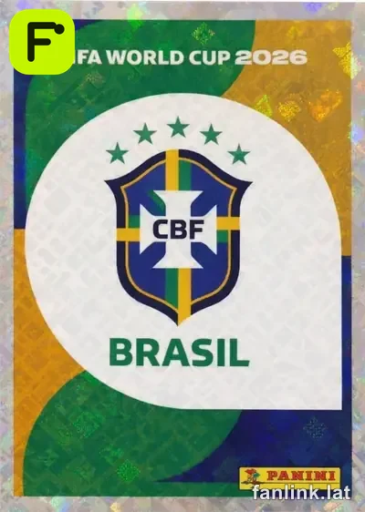 Emblem #BRA1 — Lámina Panini FIFA World Cup 2026