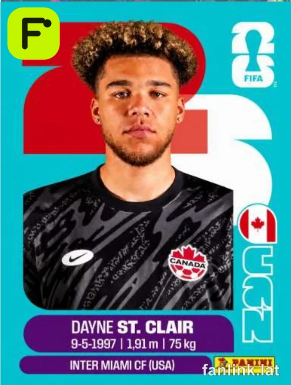 Dayne St.Clair #CAN2 — Lámina Panini FIFA World Cup 2026
