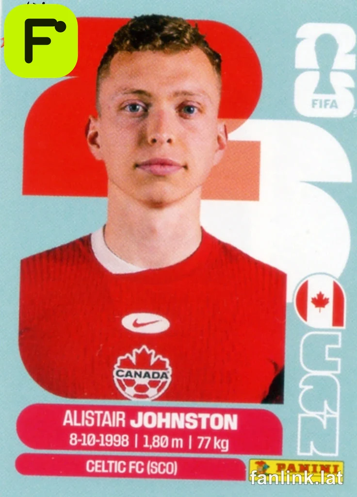 Alistair Johnston #CAN4 — Lámina Panini FIFA World Cup 2026