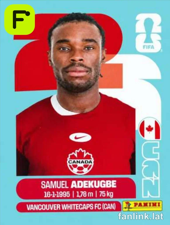 Samuel Adekugbe #CAN5 — Lámina Panini FIFA World Cup 2026