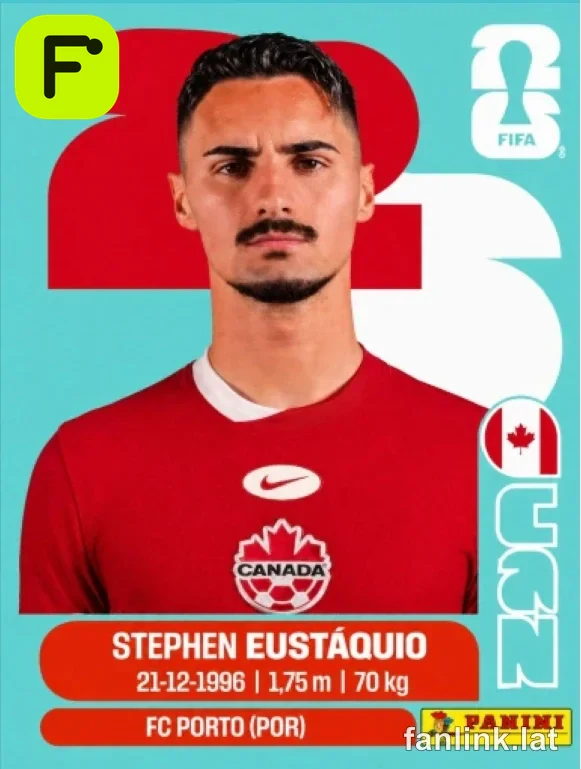 Stephen Eustáquio #CAN10 — Lámina Panini FIFA World Cup 2026
