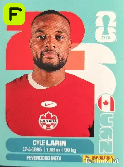 Cyle Larin #CAN19 — Lámina Panini FIFA World Cup 2026