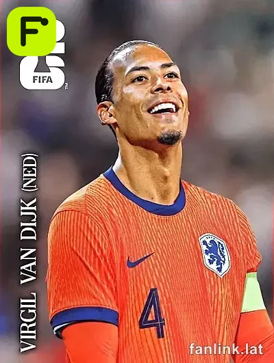 Virgil van Dijk #CC10 — Lámina Panini FIFA World Cup 2026