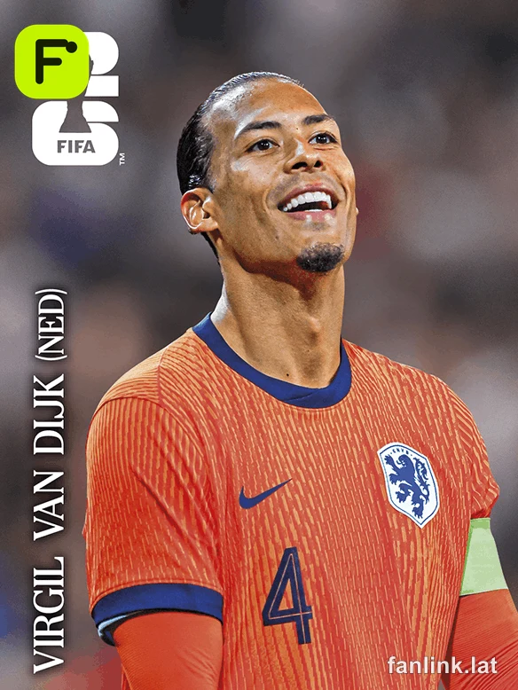 Virgil van Dijk #CC10 — Lámina Panini FIFA World Cup 2026
