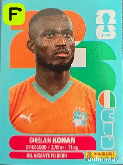Ghislain Konan #CIV3 — Lámina Panini FIFA World Cup 2026