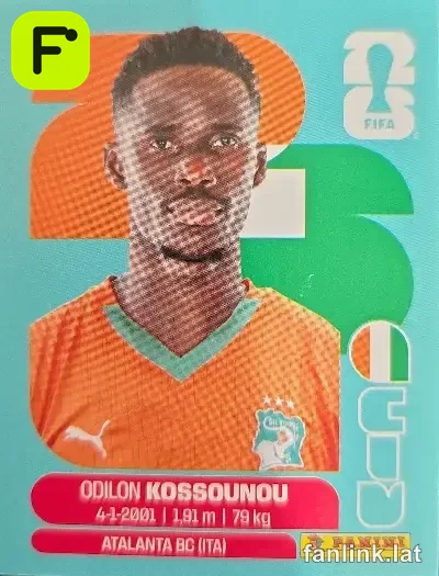 Odilon Kossounou #CIV5 — Lámina Panini FIFA World Cup 2026