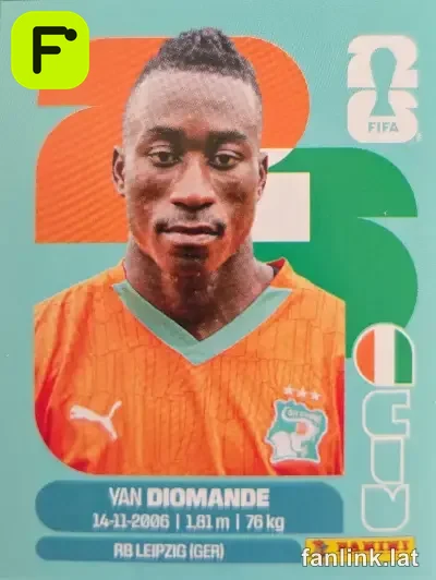 Ousmane Diomande #CIV9 — Lámina Panini FIFA World Cup 2026