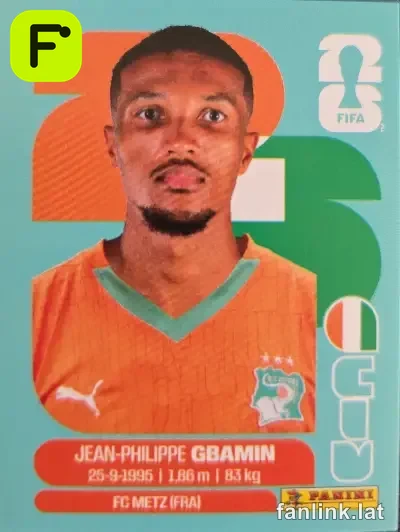 Jean-Philippe Gbamin #CIV14 — Lámina Panini FIFA World Cup 2026