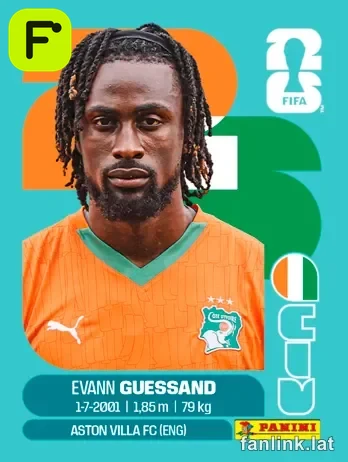 Evann Guessand #CIV19 — Lámina Panini FIFA World Cup 2026