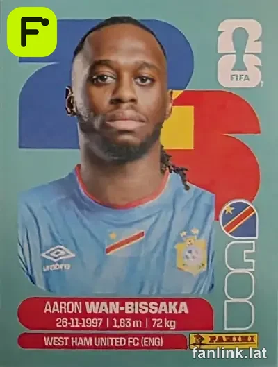 Aaron Wan-Bissaka #COD3 — Lámina Panini FIFA World Cup 2026