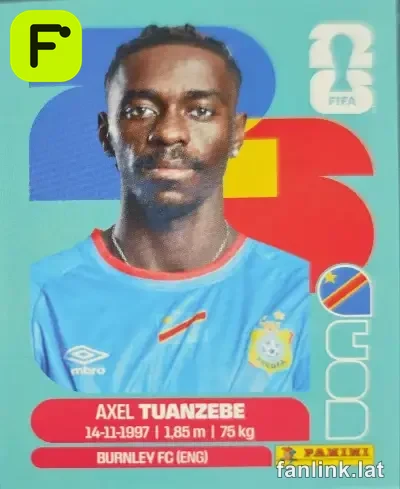 Axel Tuanzebe #COD4 — Lámina Panini FIFA World Cup 2026