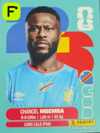 Chancel Mbemba #COD6 — Lámina Panini FIFA World Cup 2026