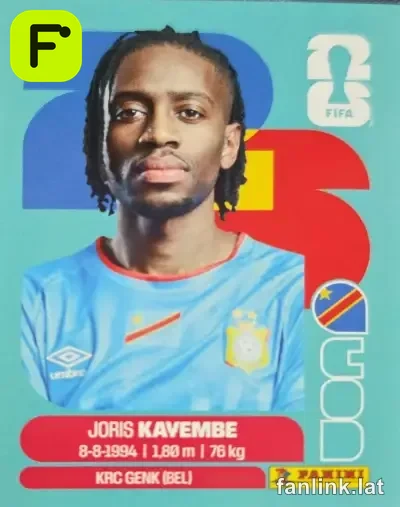 Joris Kayembe #COD7 — Lámina Panini FIFA World Cup 2026