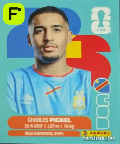 Charles Pickel #COD8 — Lámina Panini FIFA World Cup 2026