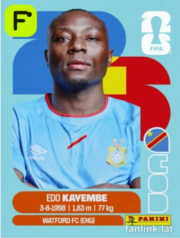 Edo Kayembe #COD10 — Lámina Panini FIFA World Cup 2026