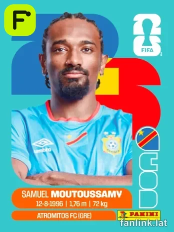 Samuel Moutoussamy #COD11 — Lámina Panini FIFA World Cup 2026