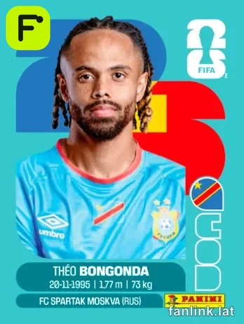 Théo Bongonda #COD14 — Lámina Panini FIFA World Cup 2026