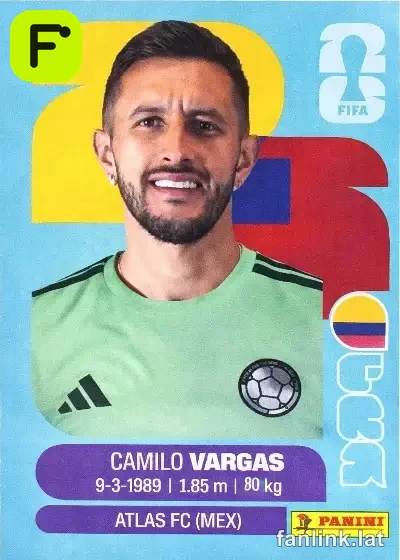 Camilo Vargas #COL2 — Lámina Panini FIFA World Cup 2026