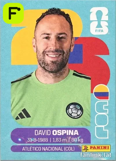 David Ospina #COL3 — Lámina Panini FIFA World Cup 2026
