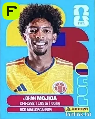 Johan Mojica #COL7 — Lámina Panini FIFA World Cup 2026