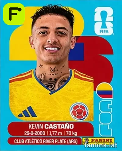 Kevin Castaño #COL11 — Lámina Panini FIFA World Cup 2026