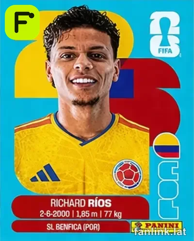 Richard Rios #COL12 — Lámina Panini FIFA World Cup 2026