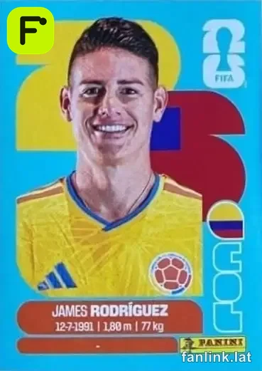 James Rodriguez #COL14 — Lámina Panini FIFA World Cup 2026
