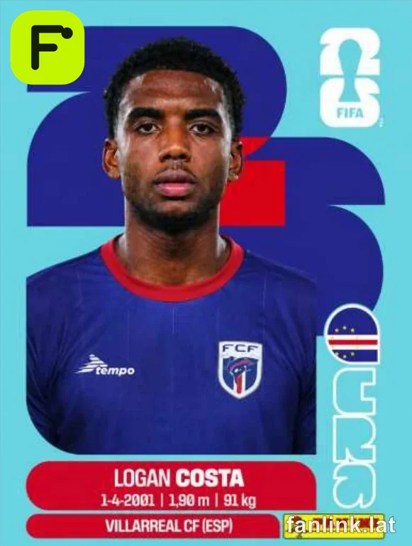 Logan Costa #CPV3 — Lámina Panini FIFA World Cup 2026