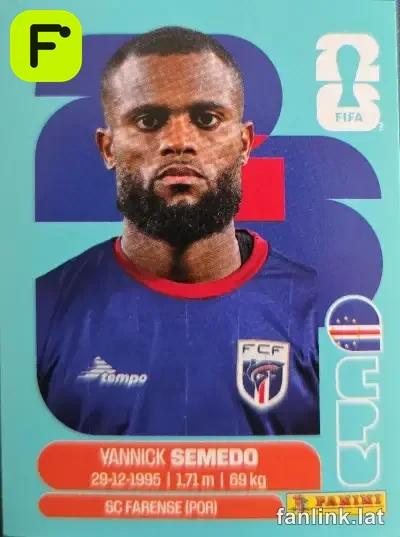 Yannick Semedo #CPV9 — Lámina Panini FIFA World Cup 2026