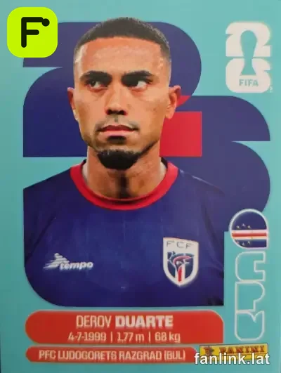 Deroy Duarte #CPV14 — Lámina Panini FIFA World Cup 2026