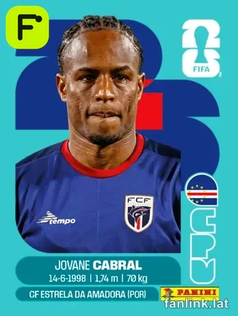 Jovane Cabral #CPV16 — Lámina Panini FIFA World Cup 2026