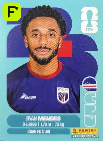Ryan Mendes #CPV17 — Lámina Panini FIFA World Cup 2026