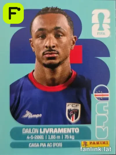 Dailon Livramento #CPV18 — Lámina Panini FIFA World Cup 2026