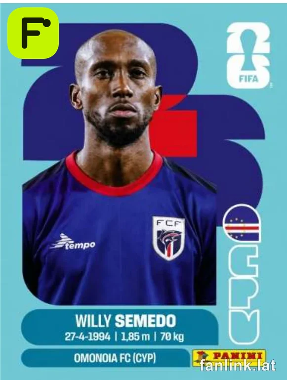 Willy Semedo #CPV19 — Lámina Panini FIFA World Cup 2026