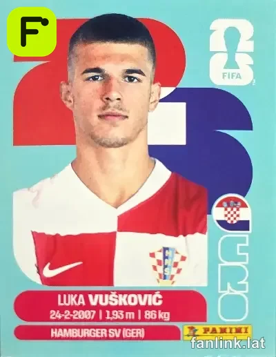Luka Vukovi? #CRO6 — Lámina Panini FIFA World Cup 2026