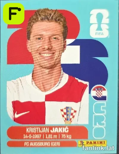 Kristijan Jakic #CRO8 — Lámina Panini FIFA World Cup 2026