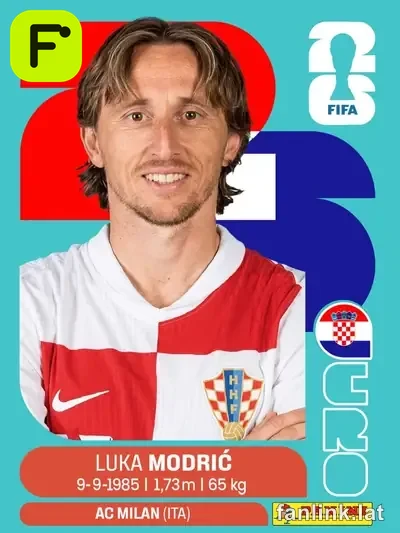 Luka Modri? #CRO9 — Lámina Panini FIFA World Cup 2026
