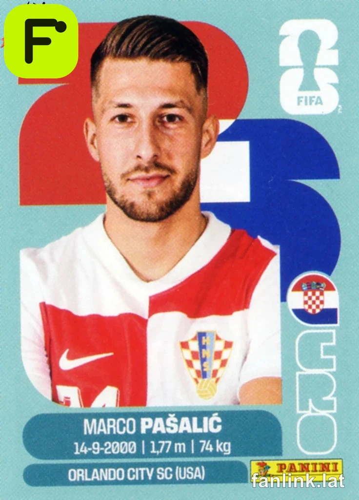 Marco Pasalic #CRO17 — Lámina Panini FIFA World Cup 2026