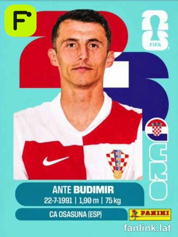 Ante Budimir #CRO18 — Lámina Panini FIFA World Cup 2026