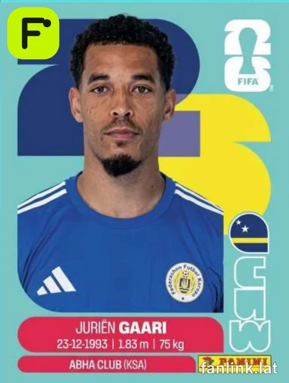 Jurien Gaari #CUW5 — Lámina Panini FIFA World Cup 2026