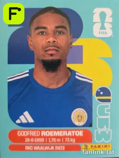 Godfried Roemeratoe #CUW10 — Lámina Panini FIFA World Cup 2026